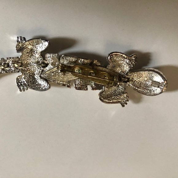 Lizard pin brooch silver tone - Picture 5 of 6